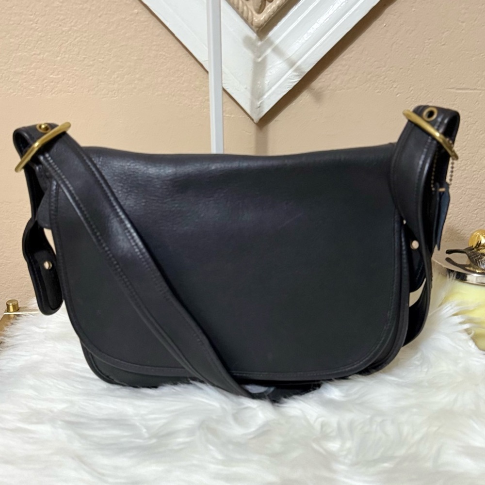 Coach Black Leather Crossbody Bag